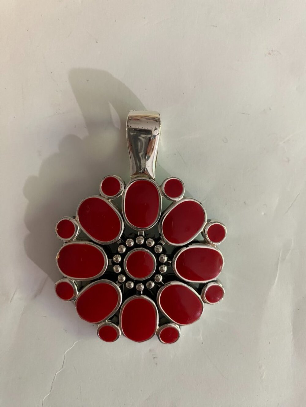 Reversible Flower Necklace Charm/Pendant